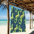thumbnail image 2 of Ryvnso Cute Crocodile Hand Drawn Oversized Beach Towel Microfiber Bath Blankets Swimming Fitness 37" x 74", 2 of 5