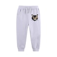 thumbnail image 4 of Boys And Girls Joger Elastic Waist Special Print Drawstring Sports Pants White 100, 4 of 5