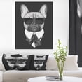 thumbnail image 1 of French Bulldog Fashion Portrait - Animal Canvas Art Print, 1 of 3