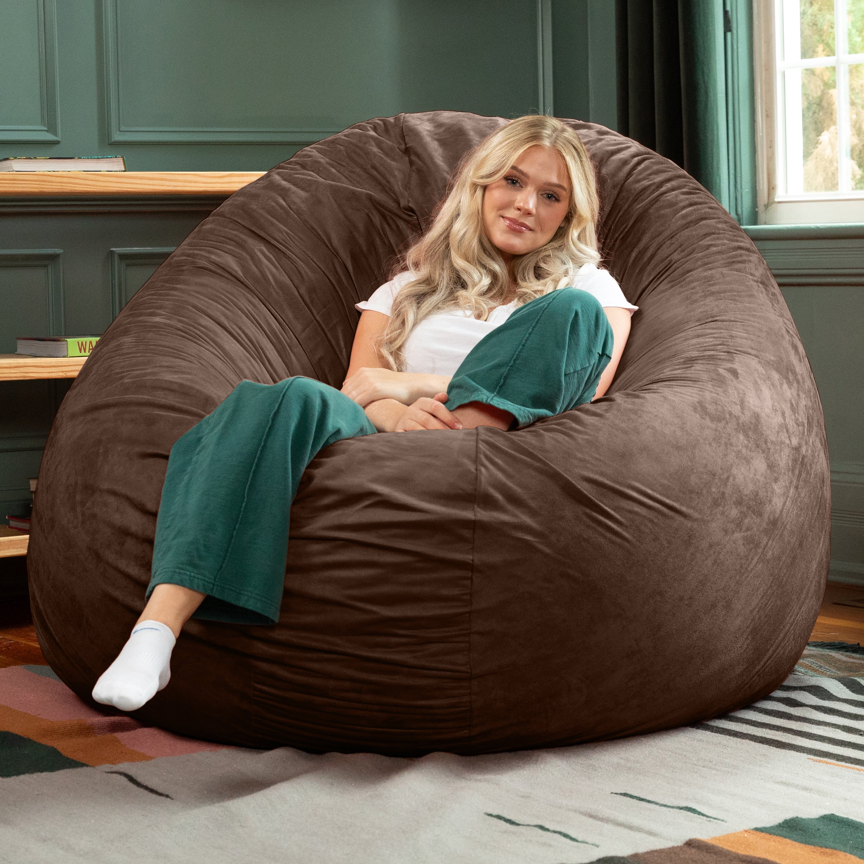 Jaxx 6ft Cocoon Large Bean Bag Chair for Adults, Extra Giant