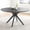 Black, variant on Kadyn 47.2" Solid Wood Round Pedestal Table with Stable Base for Breakfast Nook and Family Dining, Brown