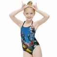 thumbnail image 5 of My Hero Academia Anime Children's One-piece Swimwear Halterneck Swimsuit Summer Beach Girl's Bathing Suits Breathable Beachwear, 5 of 7