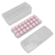 thumbnail image 2 of Bandeja para cubitos de hielo, segura, saludable, fácil de liberar, apilable, 24 cubitos, molde multiusos con tapa para paletas y postres, color rosa, 2 of 14