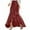 Wine, variant on Horkkom Boho Skirts for Women High Waist Pleated Maxi Skirts Summer Causal Loose Long Skirts L