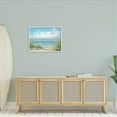 thumbnail image 2 of Sea Shoreline Horizon Scenery Coastal Painting White Framed Art Print Wall Art, 2 of 7