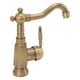 thumbnail image 4 of Grifo monomando Jadeshay para lavabo de baño de latón antiguo con mangueras, 4 of 8