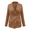 thumbnail image 1 of Vedolay Fall Tops for Women Womens Oversized Blazer Jackets Casual Lapel Collar Open Front Button Work Office Top,Yellow M, 1 of 4
