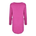 thumbnail image 5 of Yindaity Women's Casual Draped Open Front Cropped Cardigan Long Sleeve Sweater Peplum Knit Outwear Cardigan Sweaters for Women (Hot Pink,A), 5 of 5