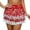 A-Watermelon Red439, variant on XIAOCHA Womens Sequin Fringe Mini Skirt Fitted High Waist Shiny Skirt Sparkly Glitter Party Skirts