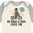 thumbnail image 4 of Inktastic My Nana Papa Love Me Grandchild Boys Long Sleeve Baby Bodysuit, 4 of 5