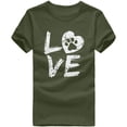 thumbnail image 2 of Hauts à Manches Courtes pour Femmes T-Shirt Unisexe Motif Imprimé Mode Décontractée Couleur Unie Hauts à Manches Courtes pour Femmes T-Shirts pour Femmes Mode, 2 of 7