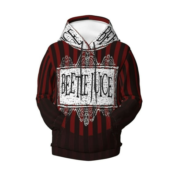 Kids Beetlejuice Pullover Hoodie Realistic 3d Print Graphic Hooded Sweatshirts With Drawstring