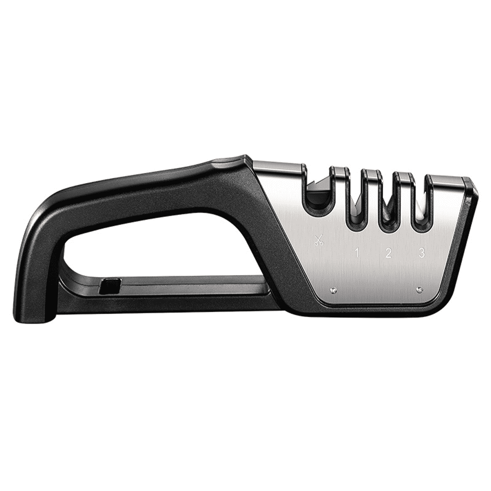 Knife Sharpener, 4in1 Kitchen Knife Accessories, Manual Knife&Scissor