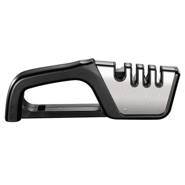 4-in-1, 4-Stage Best Knife Sharpener for Hunting, Heavy Duty Diamond Blade Really Works for Ceramic, Steel Knives and Scissors