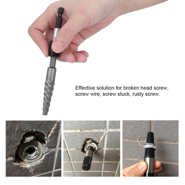 Herramienta de extracción de tornillos de dureza fuerte Extractor de tornillos dañados por resistencia al desgaste para tornillo dañado de grado 88-129 Tornillo roto dañado ANGGREK Otros