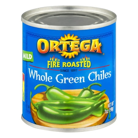 Ortega Fire Roasted Whole Mild Green Chiles, 7 Oz