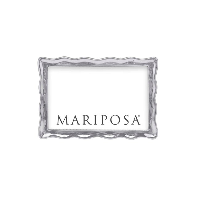 Marco Mariposa Ondulado 4X6 Plata