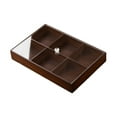 thumbnail image 3 of Siruishop Plateau de Service Divisé Plateau Apéritif pour Salle à Manger Intérieur Extérieur Ferme 6 Compartiments, 3 of 8