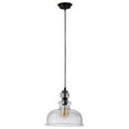 thumbnail image 2 of Chloe Lighting Tilian 1-Light Glass Metal Ceiling Pendant in Oil Rubbed Bronze, 2 of 9