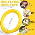 thumbnail image 2 of Lsupdaol 2 Pack Dog Toy Dog Training Ring for Outdoor Aggressive Durable Pet Chewers Fetch Toys Flying Disc Floating Puppy Ring for Large Medium Puppy Training and Teeth Cleaning, 2 of 7