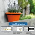 thumbnail image 5 of 6-Inch Plant Hanger Rings, 8-Pack – Metal Wall Mount Brackets for Pots, 5 of 9