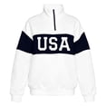thumbnail image 4 of Uobin Women's Oversized USA Graphic Letter Print Sweatshirts Crewneck Patriotic Pullover Tops Winter Sweater, 4 of 4