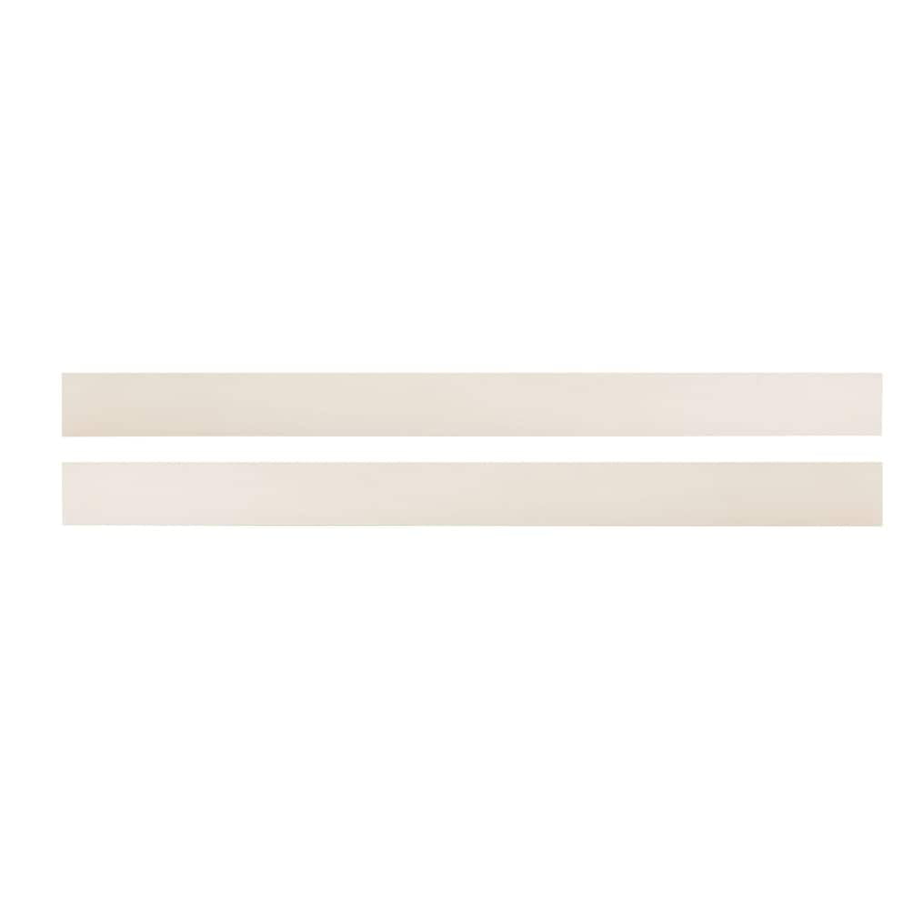 Westwood Design Westfield 76" Wide Traditional Full Size Bed Rails, Brushed White Finish