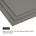 thumbnail image 4 of EVA Foam Sheets Light Grey 9.8 Inch x 9.8 Inch 5mm Thick Crafts Foam Sheets 6Pcs, 4 of 6