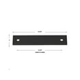 thumbnail image 3 of GlideRite 4-3/4" Squared Backplate 3-3/4" 96mm Center-Center, Matte Black, 3 of 3