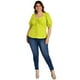 thumbnail image 5 of Blusa casual Roman Fashion /Tallas Extras, 1827 (Lima) verde lima 36 Roman Fashion BL-GR-1827-LIMA, 5 of 6