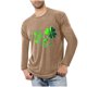 thumbnail image 1 of Blusas y camisas de manga larga con cuello redondo para hombre, deportivas, fitness, hogar, pijamas navideños estampados, camiseta de manga larga con cuello redondo, blusa de poliéster para hombre, 1 of 3