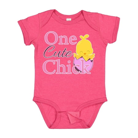 

Inktastic One Cute Chick Girls Baby Bodysuit