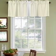 thumbnail image 3 of Cream White Stripe Curtain Valances for Windows, Kitchen Valance Window Treatments Panel 2 Pack, Modern Rustic Vertical Striped Rod Pocket Short Curtains for Bathroom Bedroom 60 x 18 Inch, 3 of 8