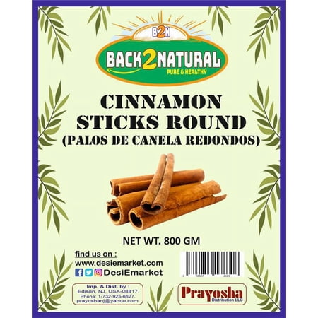 Back2Natural Cinnamon Sticks 28.21oz (800g) ~ 11-13 Sticks  3 Inches in Length  Cassia Round ~ All Natural | Vegan | No Colors | Gluten Friendly | NON-GMO