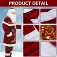 thumbnail image 4 of Alaiyaky Santa Claus Costume Adult Men, Luxury Santa Suit Santa Outfit Christmas Fancy Dress Men Xmas Plus Sized Christmas Party, 4 of 7