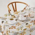 thumbnail image 2 of Autumn Leaves Tablecloth, Thanksgiving Fall Acorns Mushroom Print Table Cover for Kitchen Dinning Holiday Decor, Rectangle60x84, 2 of 6