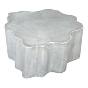 Kortha Coffee Table Antique Silver Coffee Table, Modern Style, Rubber feet help prevent floor scratches, Aluminum, Indoor Living