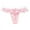 Pink, variant on Women's Pearl T Back Embroidery Lace Thongs G-String with Pearls Thong Panty Underwear(Hot Pink,XL)