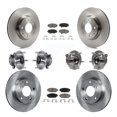 thumbnail image 1 of Transit Auto Front Rear Hub Bearings Assembly Disc Brake Rotors and Ceramic Pads Kit (10Pc) for Car Mazda 3 Sport - Left Right Side (Driver Passenger) KBB-119286, 1 of 11