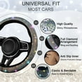 thumbnail image 6 of 8 pcs Bling Car Accessories Set for Women, Steering Wheel Cover, Sparkly Seat Belt Covers, Bling Gear Shift Cover, Universal Fit Most Cars, 6 of 7