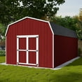 thumbnail image 3 of Little Cottage Co. 12x24 Value Gambrel Barn with 6 ft. Sidewalls with Floor, Outdoor Wood Storage Shed Do-It-Yourself Precut Kit, 3 of 14