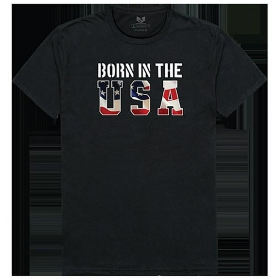 Born in the US Relaxed Graphic T-shirt, Black - Small