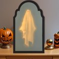 thumbnail image 1 of Miroir Hanté d'Halloween Décoration d'Apparence Fantomatique pour Célébrations de Récolte d'Automne en Intérieur, 1 of 7
