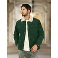 thumbnail image 5 of TACVASEN Men's Corduroy Jackets Sherpa Lined Winter Coats Thermal Warm Thick Fleece Jacket Casual Snap Button Lapel Collar Trucker Cargo Jackets with 5 Pockets, 5 of 8