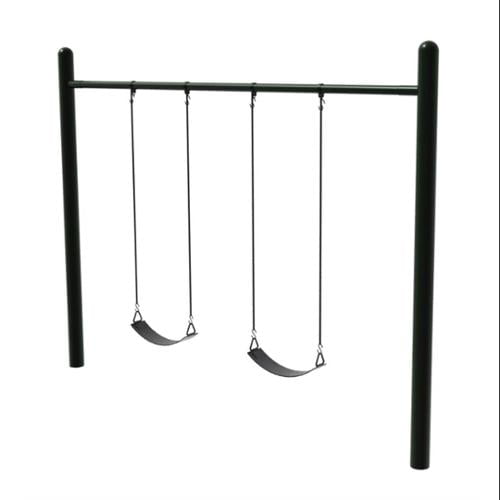 4.5 in. OD Single Post Swing with Galvanized Steel Pipe (2 Seat