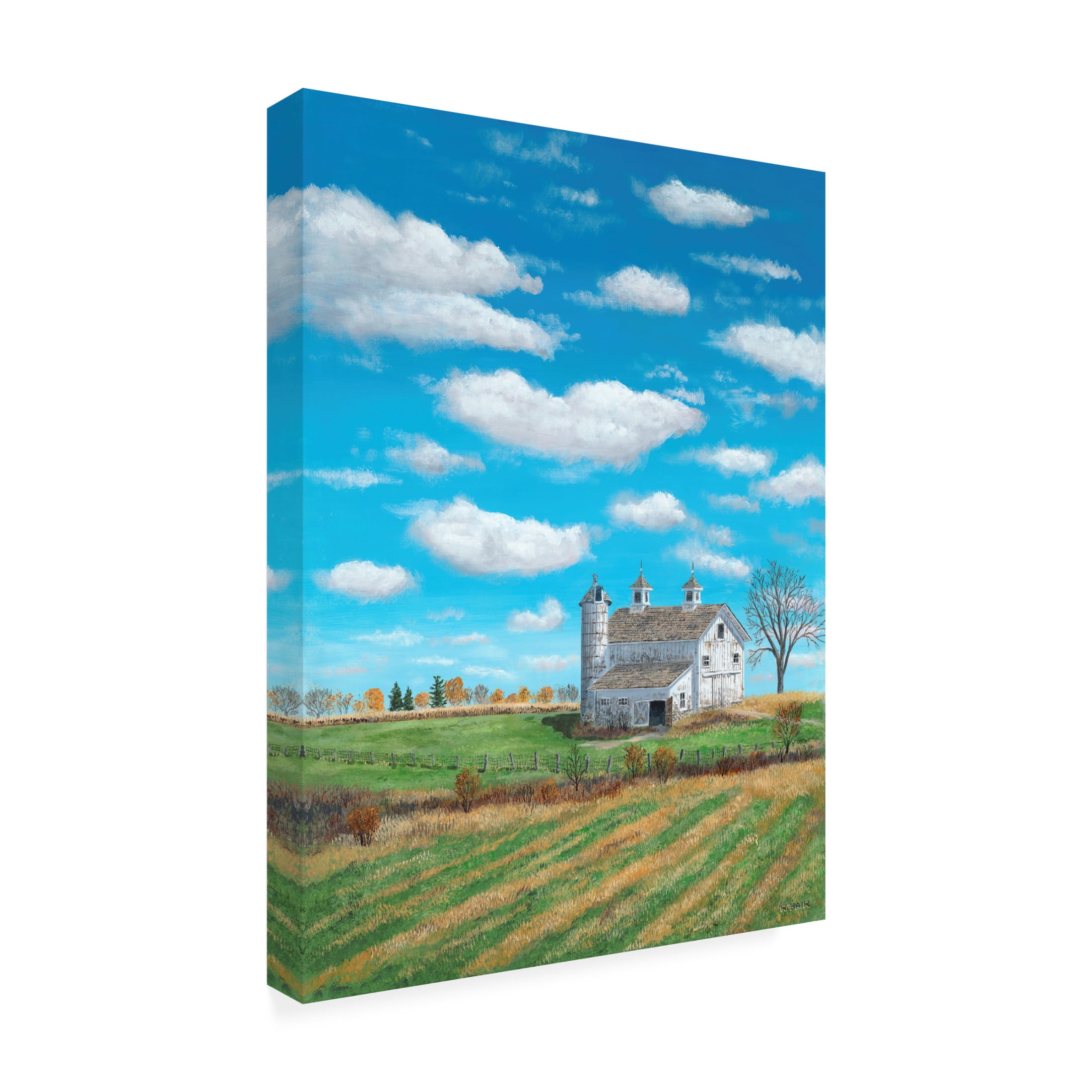 Canvas Wall Art - Bob Fair 'Autumn Skies' Wall Art for Living Room, Bedroom, or Office Décor by Trademark Fine Art - 14 x 19 Inches