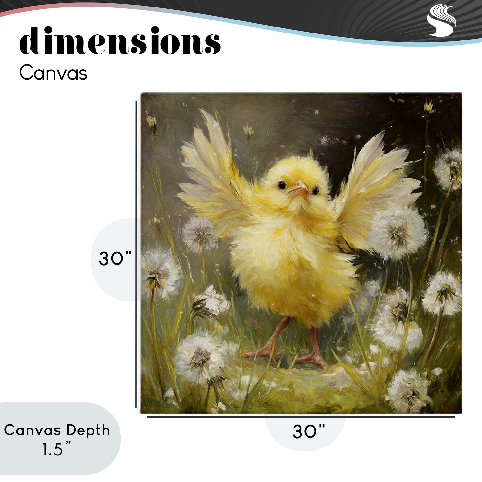 Stupell Industries Free As A Peep Chick Canvas Wall Art, design by Tina LeCour