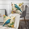 thumbnail image 4 of Spring Floral Birds Throw Pillow Covers 20x20 Set of 4,Farmhouse Pillow Cases for Bedroom Sofa Couch Decor, 4 of 6