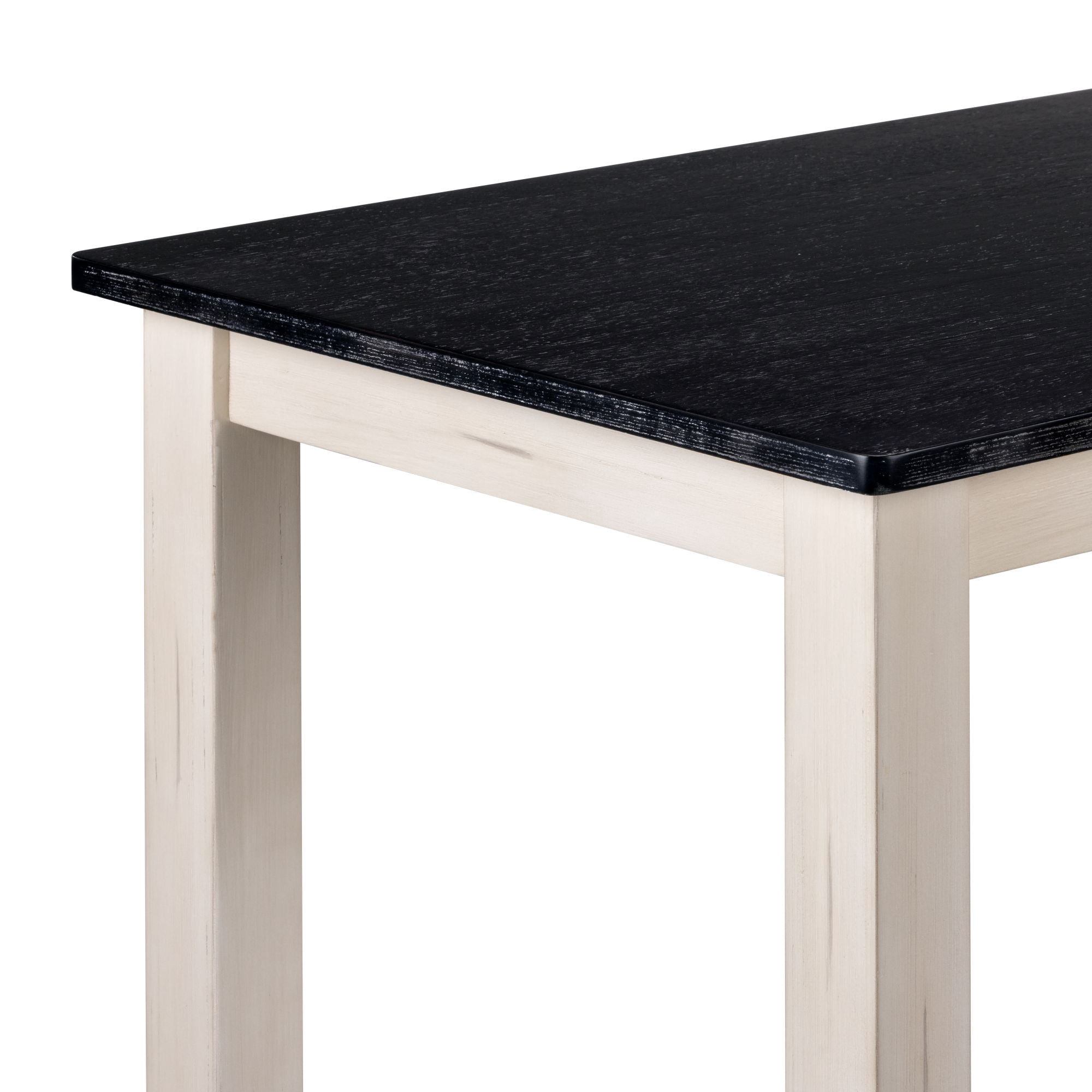 Sonoma Pub Table - Antique White/European Black