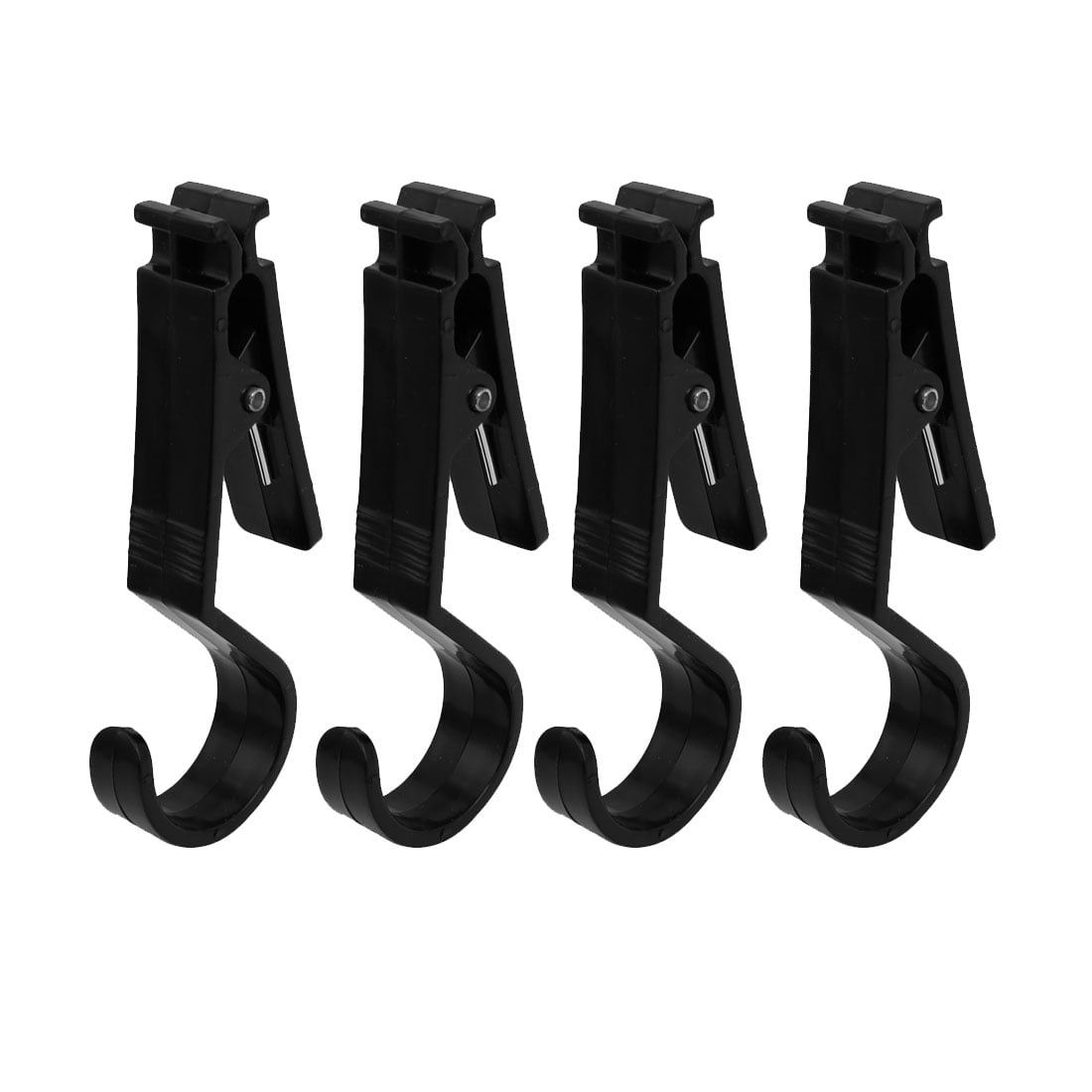 Drapes Curtain Plastic Spring Loaded Clips Clamp Black 113mmx32mmx18mm